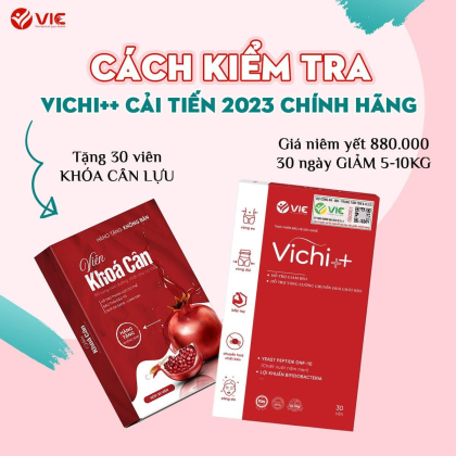 Viên Uống Giảm Cân Vichi++ VIC Organic Hỗ trợ thanh nhiệt, đẹp da, tăng cường sức đề kháng cải thiện các vấn đề tiêu hoá