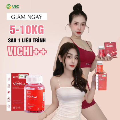 Viên Uống Giảm Cân Vichi++ VIC Organic Hỗ trợ thanh nhiệt, đẹp da, tăng cường sức đề kháng cải thiện các vấn đề tiêu hoá