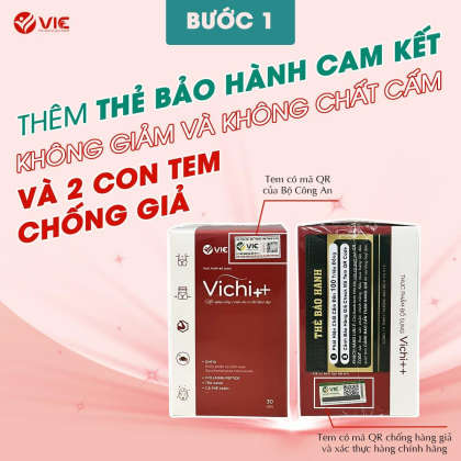 Viên Uống Giảm Cân Vichi++ VIC Organic Hỗ trợ thanh nhiệt, đẹp da, tăng cường sức đề kháng cải thiện các vấn đề tiêu hoá