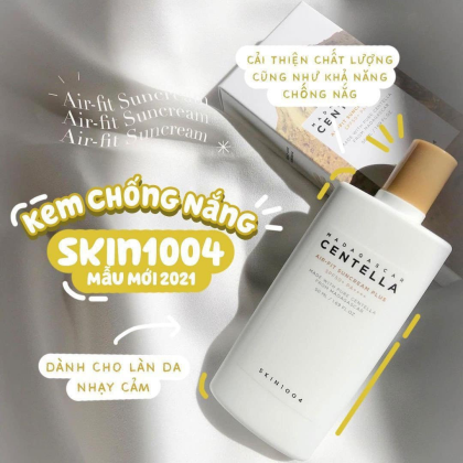 Kem Chống Nắng Skin1004 Centella 50ml Cho Da Nhạy Cảm là sản phẩm kem chống nắng đến từ thương hiệu mỹ phẩm Skin1004 của Hàn Quốc