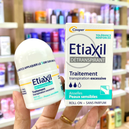 Lăn Khử Mùi EtiaXil Màu Xanh Cho Da Nhạy Cảm 15ml