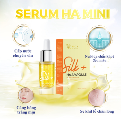 Serum Sica White HA Ampoule Size Trung 15ml Giúp da tối ưu hóa quá trình chống lão hóa da hiệu quả