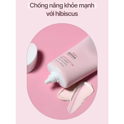 Kem chống nắng Pink Toneup Prettyskin có khả năng chống nắng, nâng tone trắng hồng rạng rỡ