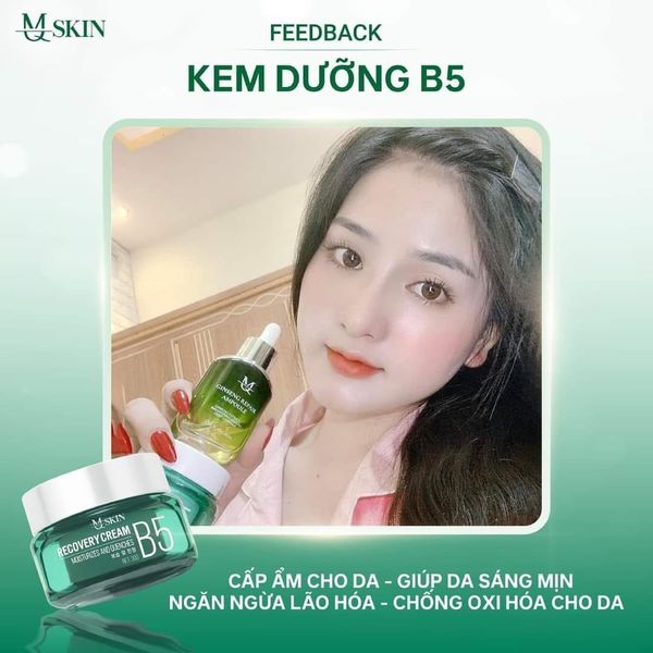 Combo Face Serum Phục Hồi Da B5 MQ Skin cấp ẩm cho da ngăn ngừa lão hoá