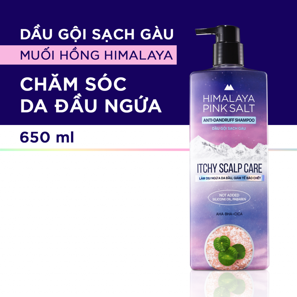 Dầu Gội Sạch Gàu Muối Hồng Himalaya Itchy Scalp Care Hàn Quốc tẩy Tế Bào Chết