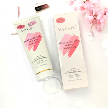 Kem Dưỡng Thể Trắng Da Chống Nắng WHISIS Premium Collagen Whitening Body Lotion 200ml