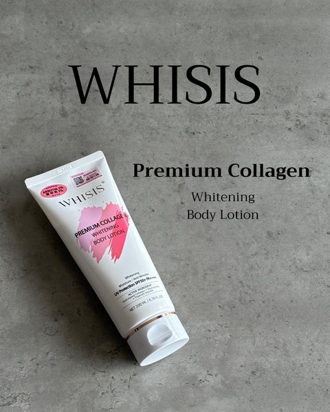 Sữa dưỡng thể làm trắng da chống nắng WHISIS Premium Collagen Whitening Body Lotion