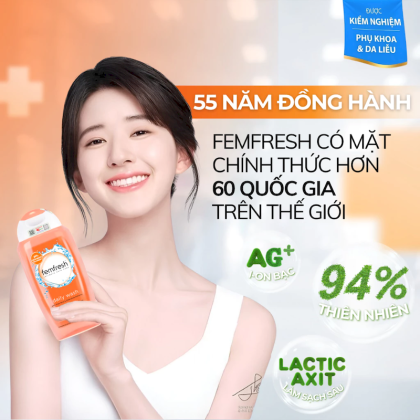 Dung dịch vệ sinh phụ nữ Femfresh Daily Wash làm sạch, khử mùi hôi, làm thơm vùng kín (250ml)