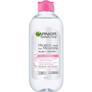 Nước tẩy trang Garnier Micellar Cleansing Water màu hồng