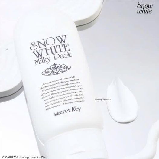 Kem tắm trắng Secret Key Snow White Milky Pack 200g