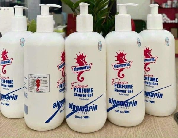 Sữa tắm cá ngựa  Algemarin  mẫu mới ra có vòi dung tích lớn 600ml