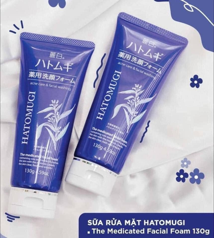 Sữa Rửa Mặt Ý Dĩ Hatomugi Acne Care & Facial Washing Ngừa Mụn 130g