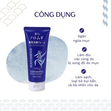 Sữa rửa mặt Reihaku Hatomugi Acne Care & Facial Washing sở hữu các ưu điểm nổi bật