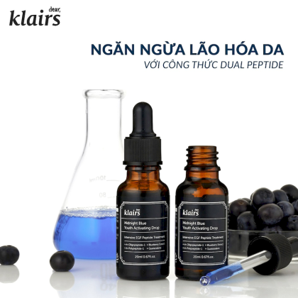 Serum Klairs Tinh Chất Dưỡng Làm Dịu, Phục Hồi Da Klairs Midnight Blue Youth Activating Drop 20ml