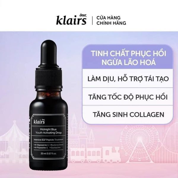 Serum Klairs Phục Hồi Da Midnight Blue Youth Activating Drop 20ml