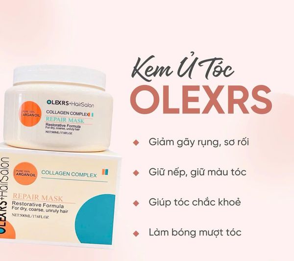 Kem ủ tóc Olexrs Hair Salon Argan Oil Collagen Complex Repair Mask 500ml