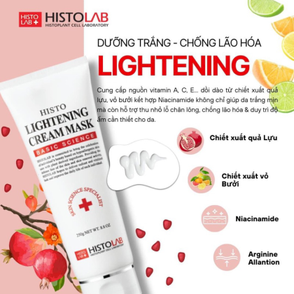 Mặt Nạ Kem sinh học Histo Lightening Cream Mask 250g