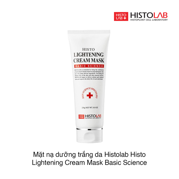 Mặt nạ kem ủ trắng ổn định sắc tố da Histo Lightening Cream Mask 250G