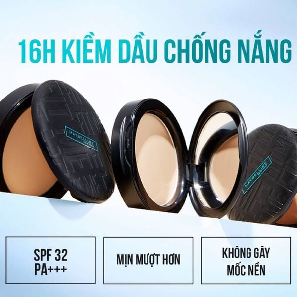 Phấn Nén Mịn Lì  Maybelline Fit Me Matte + Poreless Powder Oil Control SPF 32 PA+++