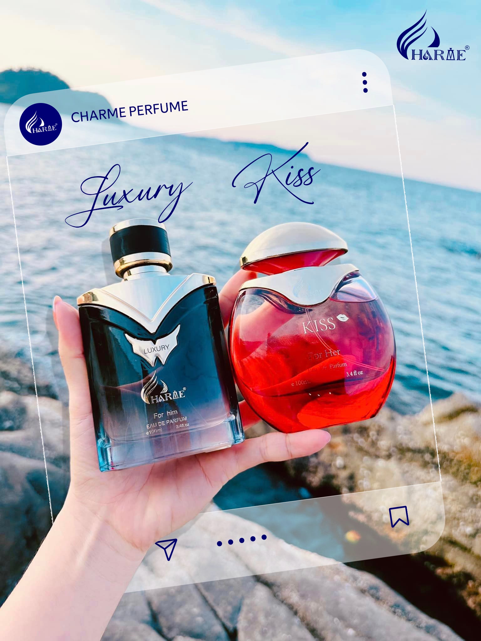 Bội đôi nước hoa Charme Luxury và Charme Kiss