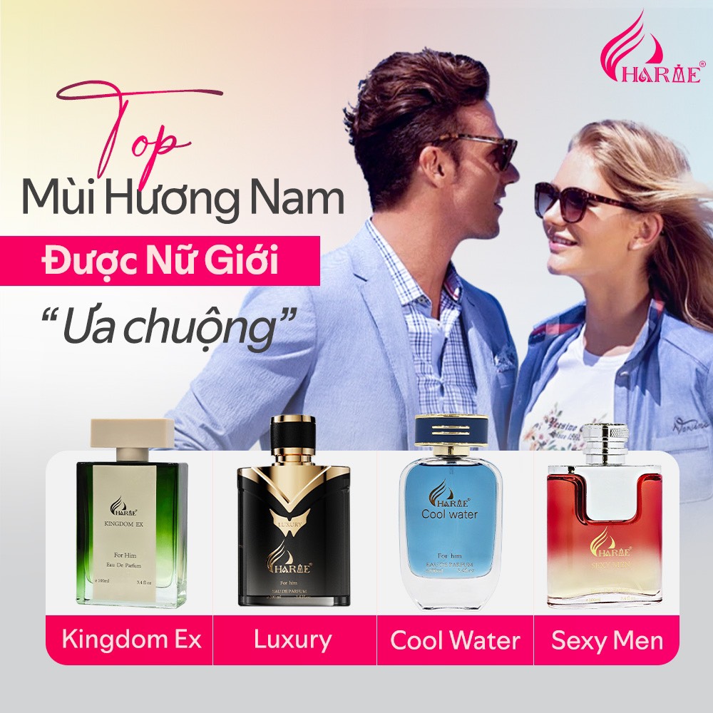 Top mùi hương nam được nữ giới ưa chuộng