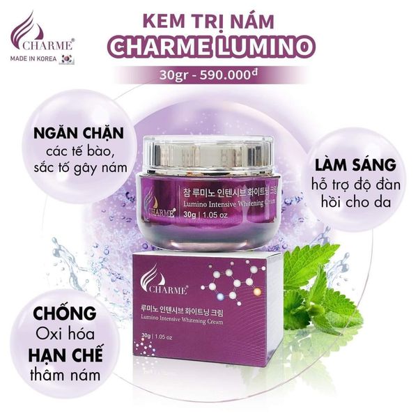 Kem Nám Charme  Lumino điều trị chuyên sâu, mang đến làn da khỏe mạnh luôn tươi sáng rạng rỡ