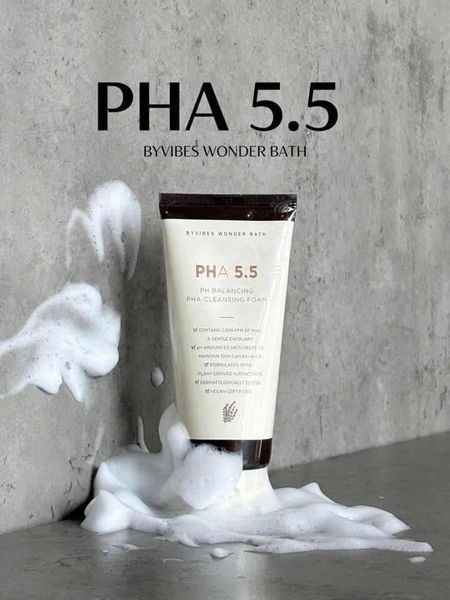 Sữa rửa mặt Byvibes Wonder Bath PH Balancing PHA 5.5 Cleansing Foam có tốt không ?