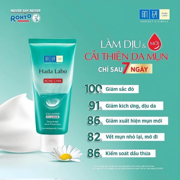 Sữa rửa mặt Hada Labo Hada Labo Acne Care Calming Cleanser 80g