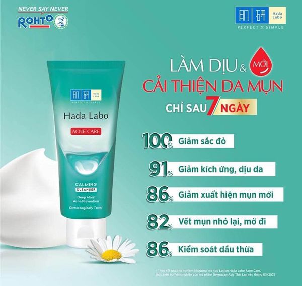 Sữa rửa mặt Hada Labo Hada Labo Acne Care Calming Cleanser 80g