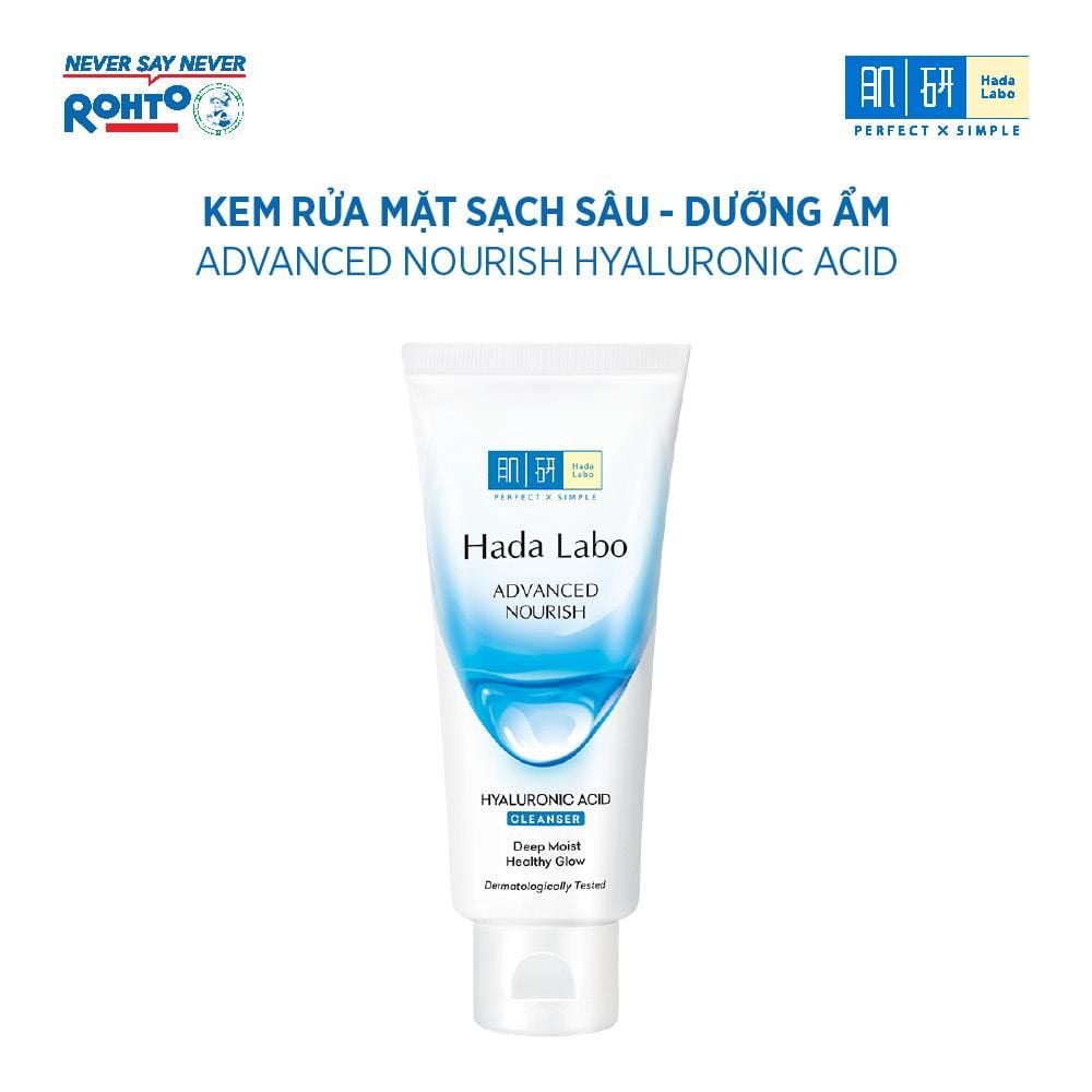 Sữa Rửa Mặt Dưỡng Ẩm Tối Ưu Hada Labo Advanced Nourish Hyaluronic Acid Cleanser