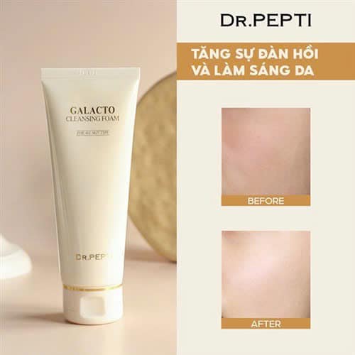 Sữa rửa mặt Dr Pepti Galacto Cleansing Foam sở hữu bảng thành phần với 5 loại lợi khuẩn được lên men tự nhiên