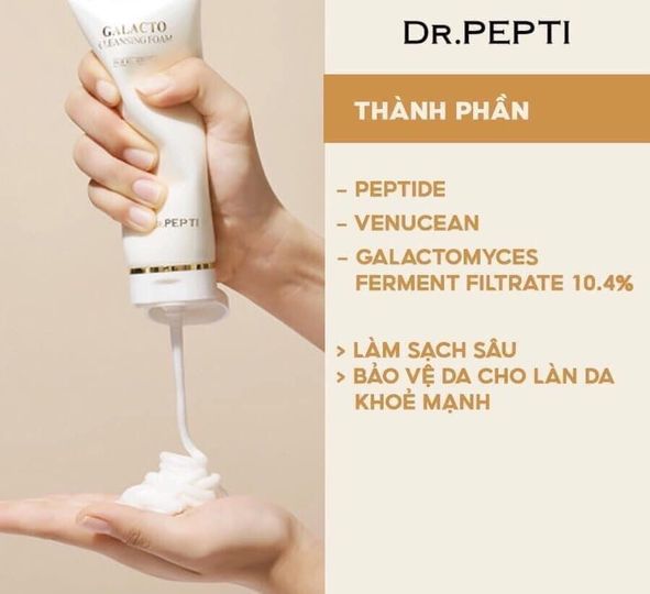 Sữa rửa mặt Dr Pepti Galacto Cleansing Foam