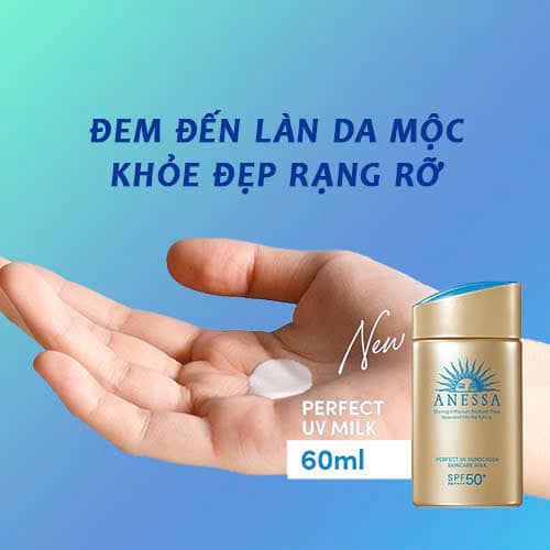 Sữa chống nắng dưỡng da kiềm dầu Anessa Perfect UV Sunscreen Skincare Milk SPF50+ PA++++ Shiseido 60ml