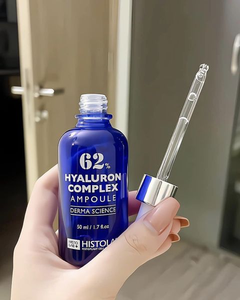 Vị cứu tinh của làn da thô ráp thiếu sức sống Serum Histolab 62% Hyaluron Complex Ampoule Derma  HA 62% xanh dương