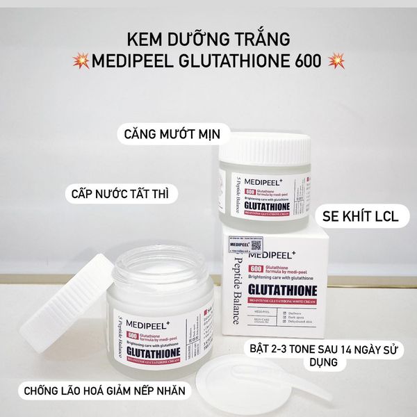 Ưu điểm của Kem Dưỡng Hỗ Trợ Dưỡng Trắng, Giảm Thâm Nám, Làm Đều Màu Da Medi-Peel Bio-Intense Glutathione White Cream