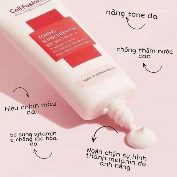 Ưu điểm của Cell Fusion C Toning Sunscreen SPF 50+/PA++++