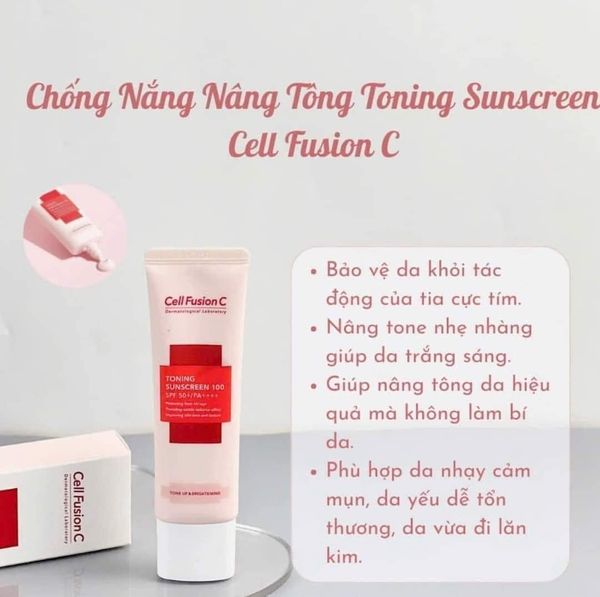 Kem Chống Nắng Cell Fusion C Toning Sunscreen 50ml