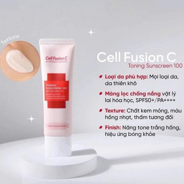 Kem Chống Nắng Cell Fusion C Toning Sunscreen 50ml