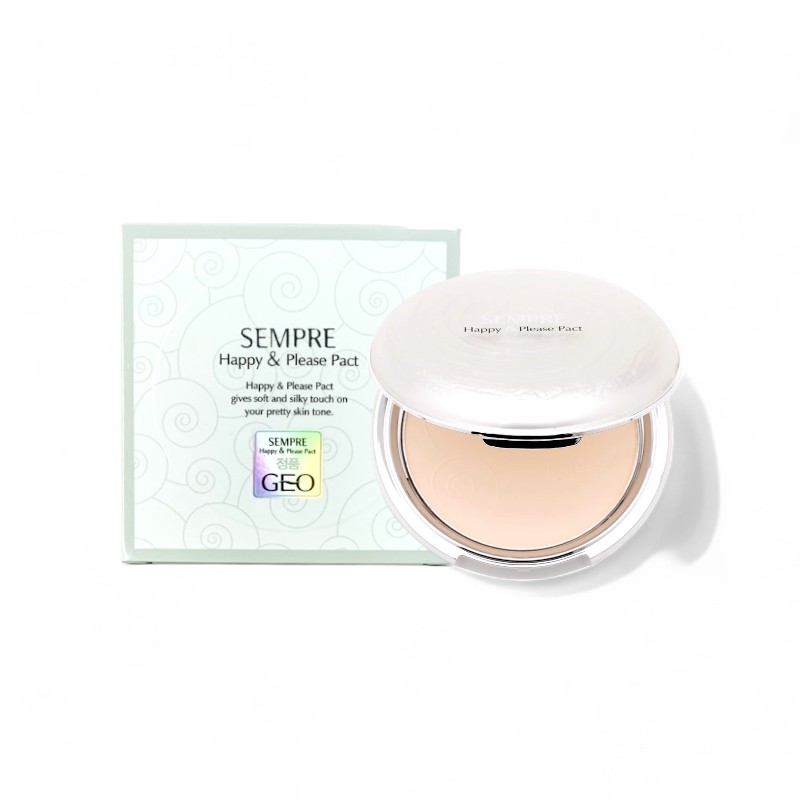 Phấn Phủ GEO Sempre Happy & Please Pact Hàn Quốc 22g Tone 1