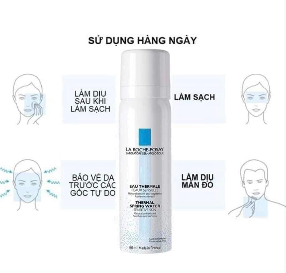 Nước xịt khoáng La Roche-Posay Thermal Spring Water Sensitive Skin làm dịu, bảo vệ da cho da nhạy cảm