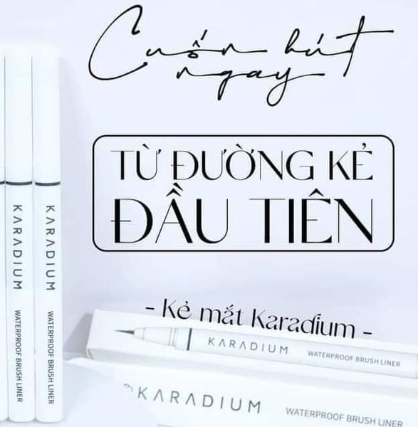 Kẻ Mắt Nước Karadium Waterproof Brush Liner Nữ Hoàng trong các loại kẻ mắt nước