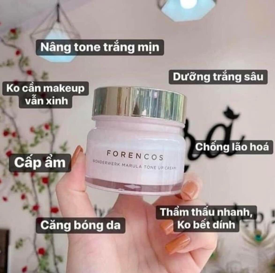 Kem Dưỡng Forencos Màu Trắng Wonderwerk Marula Tone Up Cream 50ml