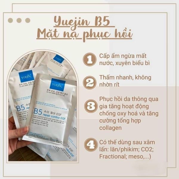 Mặt Nạ B5 Yuejin Cấp Ẩm Làm Dịu Da Giảm Kích ứng Repair Control EGF 25ML