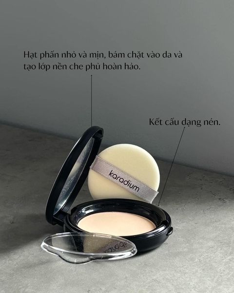 Phấn phủ kiềm dầu Karadium Collagen Smart Sun Pact SPF50+ PA+++ dạng nén siêu mịn