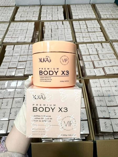 Kem dưỡng trắng da Body Xuka Beauty Premium X3 da khó trắng trở nên sáng hơn