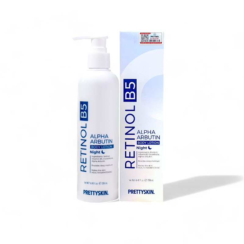 Kem Dưỡng Body Treatment Ban Đêm Retinol B5 Alpha Arbutin Body Lotion