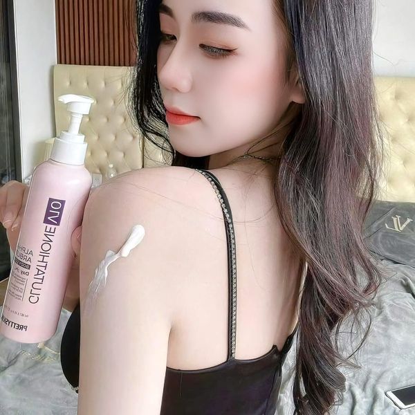 Dưỡng Thể Trắng Da Ban Ngày PrettySkin Body Glutathione V10 Alpha Arbutin Body Lotion có chức năng kép