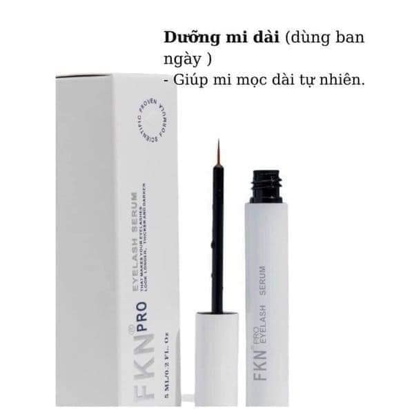 Serum Dưỡng Mi FKN Pro Màu Trắng Ban Ngày Eyelash Serum 5ml Hỗ trợ giúp lông mi dài và dày tự nhiên