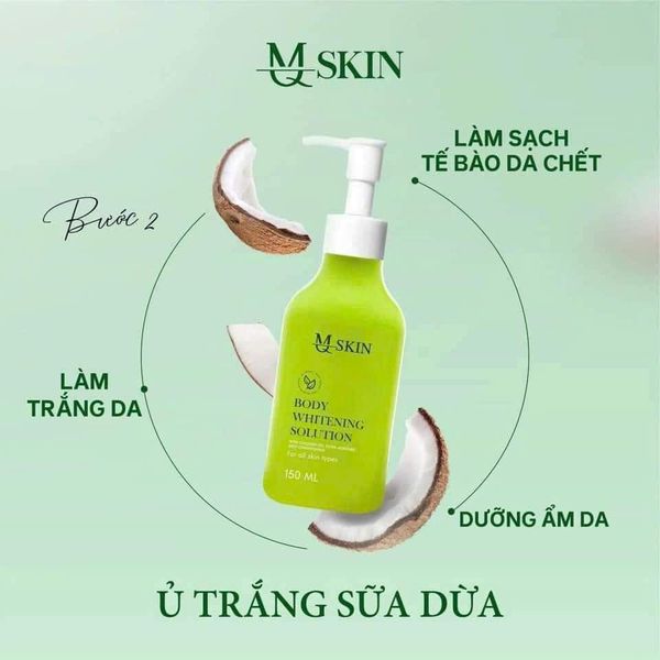 Combo Ủ trắng Sữa Dừa nhà MQ Sking mà không trắng thì còn ủ trắng nào nữa