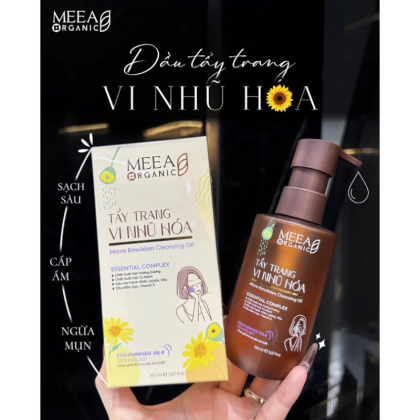 Dầu Tẩy Trang Meea Organic Vi Nhũ Hóa Micro Emulsion Cleaning Oil 150ml